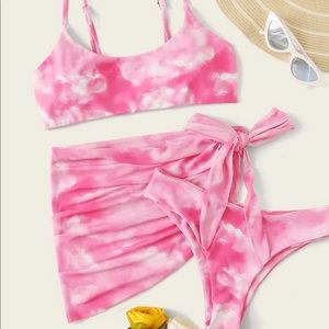 Tie dye bathing suit